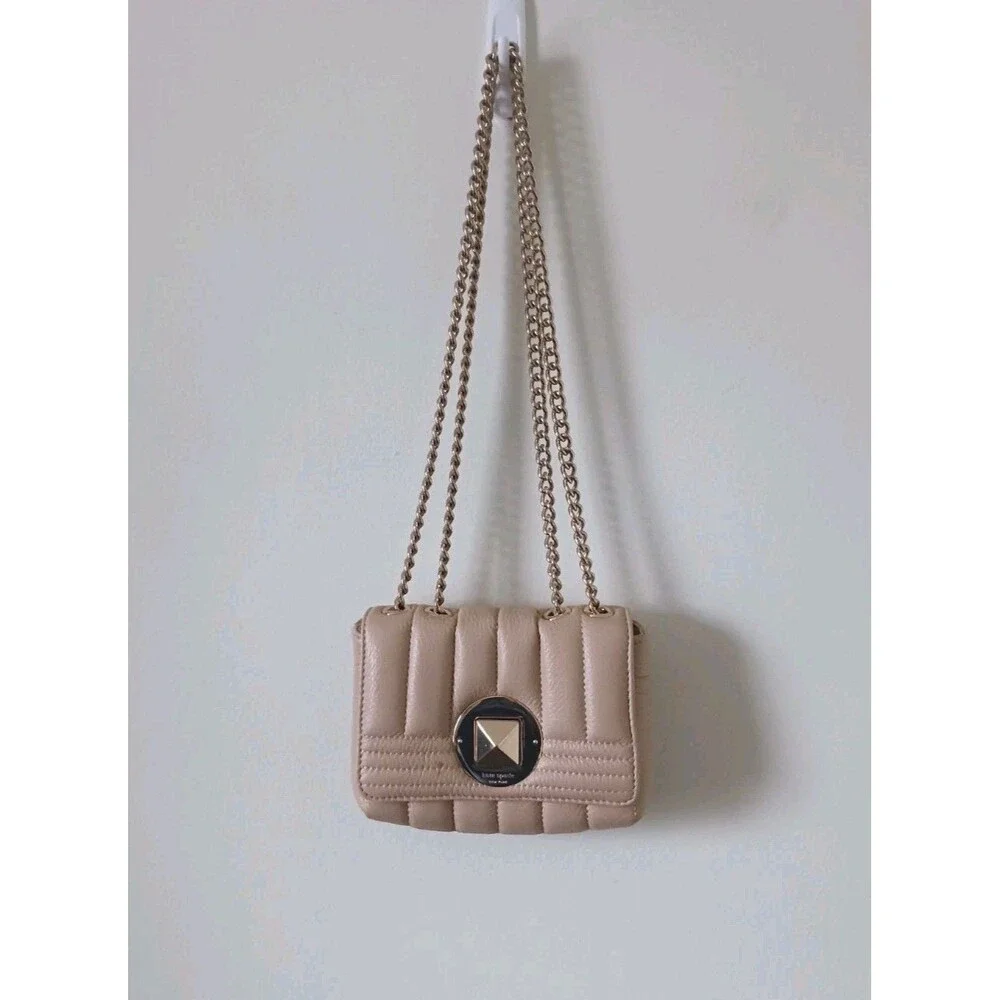 Kate Spade New York Gold Coast‎ Lily Pink Chain Shoulder Bag Quilted Leather
